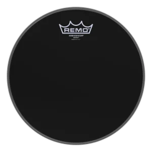 PARCHE REMO NEGRO 16″ TOM AMBASSADOR EBONY / ES-0016-00-