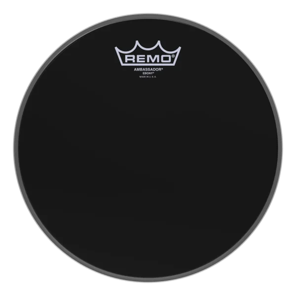PARCHE REMO NEGRO 16″ TOM AMBASSADOR EBONY / ES-0016-00-