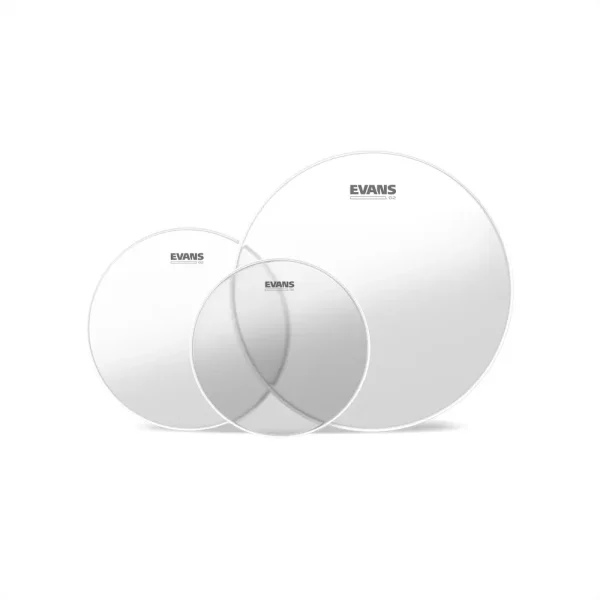 SET DE PARCHES EVANS G2 CLEAR/ROCK PACK/10" 12" 16"