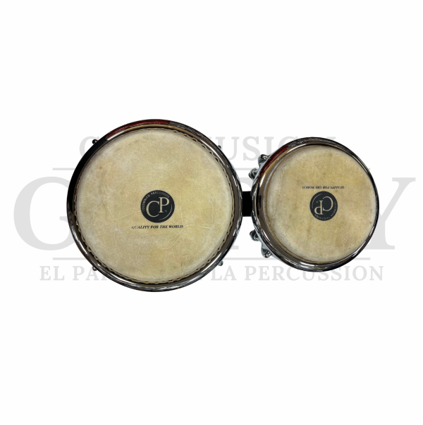 BONGO DE FIBRA CP COLOMBIA PERCUSION MODELO CHORRO 7-1/4″ – 8-1/2″ CON PARCHES SINTETICOS - Imagen 2