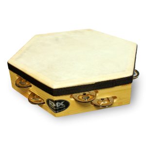 PANDERETA HEXAGONAL CUERO 10"RMX /PAX-10RMX