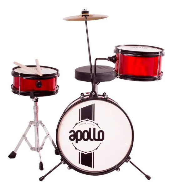 BATERIA DE NIÑO APOLLO ROJO / 66APOEBNI2R