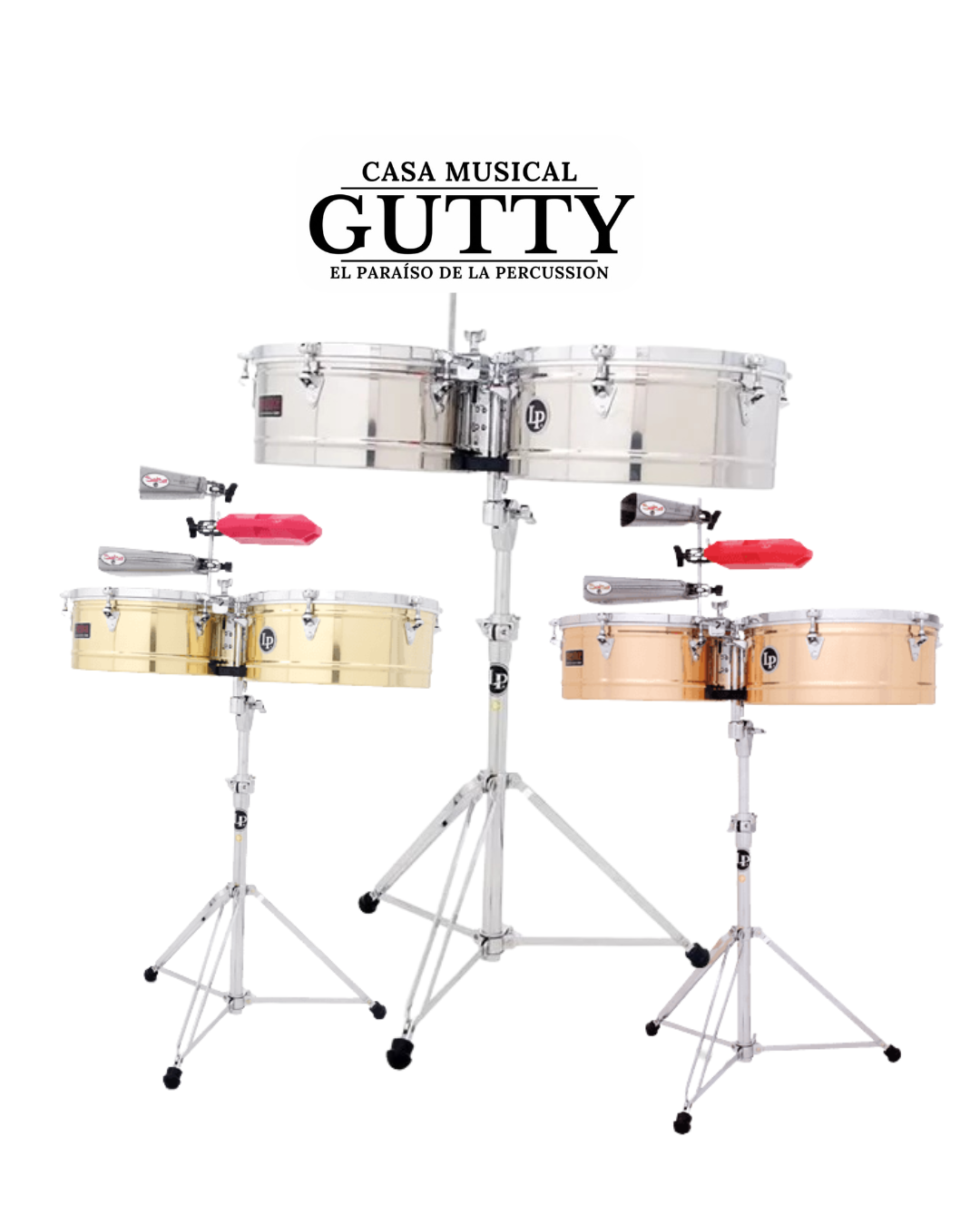 TIMBALES PRESTIGE 14" Y 15" LP / (LP1415-S) (LP1415-BZ) (LP1415-B)
